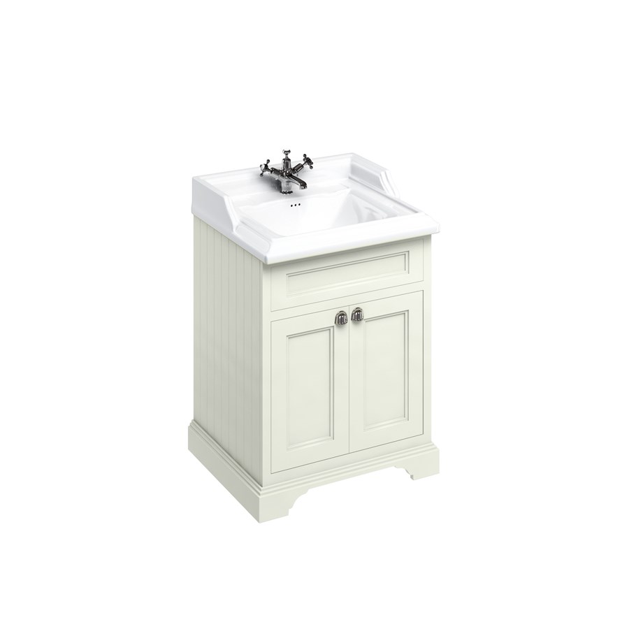 Burlington Отдельностоящий блок 65 с дверьми и классической раковиной Classic Grey с 1 отверстием под смеситель Раковина FF8G_B15 1TH  - Вид №7