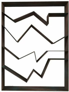 TrackDesign Двусторонний открытый книжный шкаф из стали Corten ™  Ar0882000