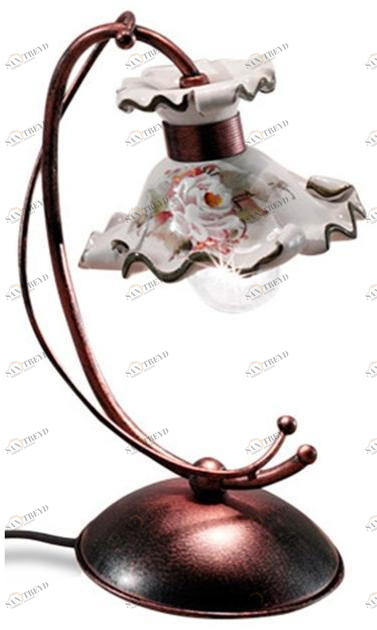 FERROLUCE Керамическая настольная лампа с фиксированным кронштейном Milano C1119