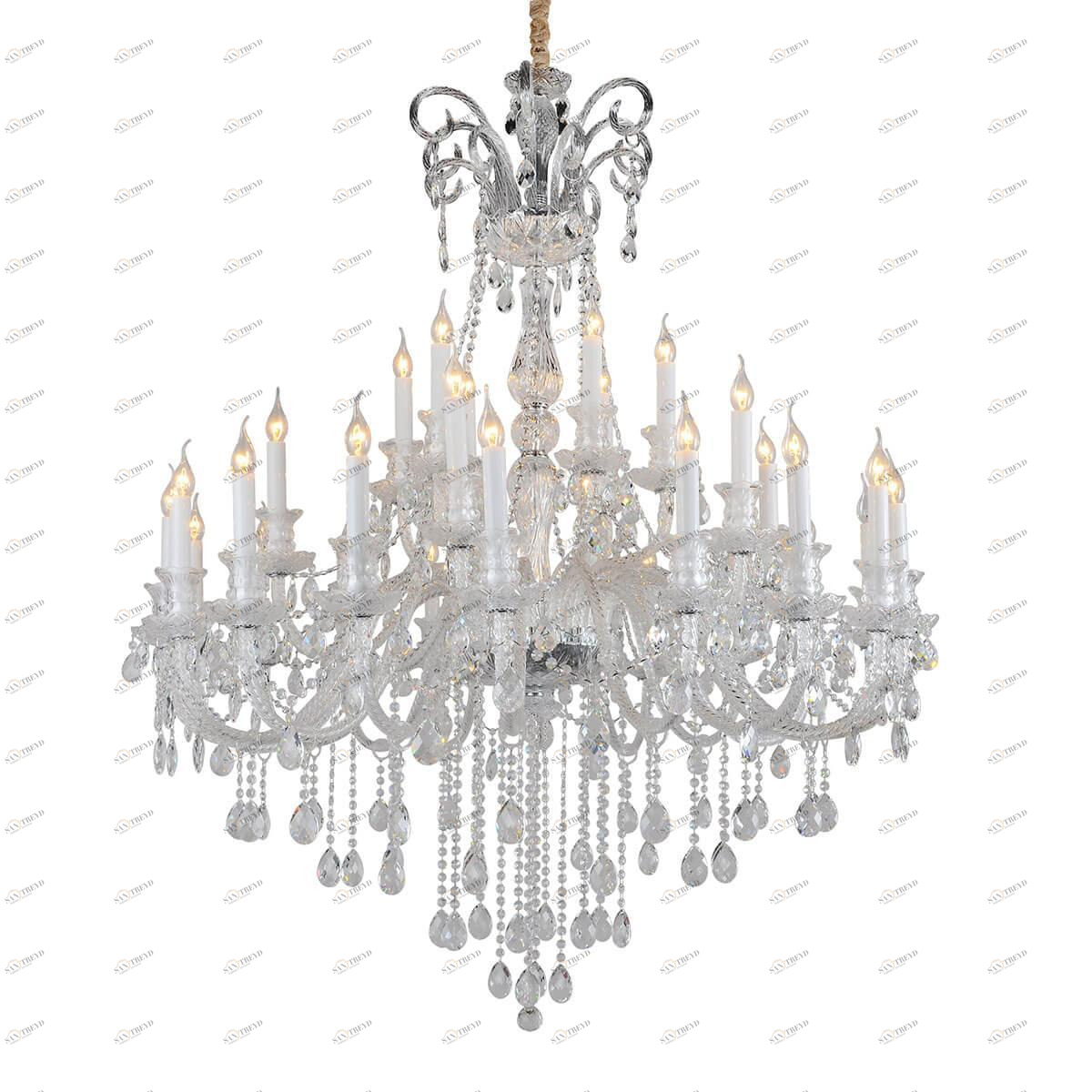 Подвесная люстра Omnilux Formello OML-89203-30 прозрачная OMNILUX ДИЗАЙНЕРСКИЕ, FORMELLO 220813 Прозрачный 