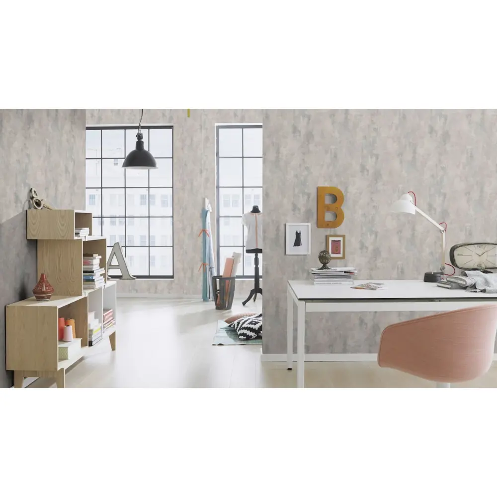 Обои флизелиновые Rasch Selection Vinyl Vlies серые 0.53 м 418248 Selection Vinyl/Vlies STLM-2202208 - Вид №4