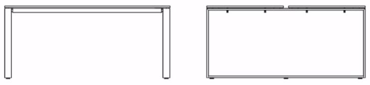 Dieffebi Модульный прямоугольный рабочий стол Dotbox evolution sun-id-1481574 - Вид №12