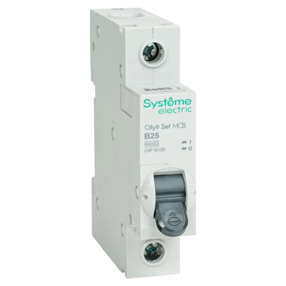 Автоматический выключатель SYSTEME ELECTRIC City9 Set 25А для надежной защиты сети 89412742 STLM-1568306 - Вид №1