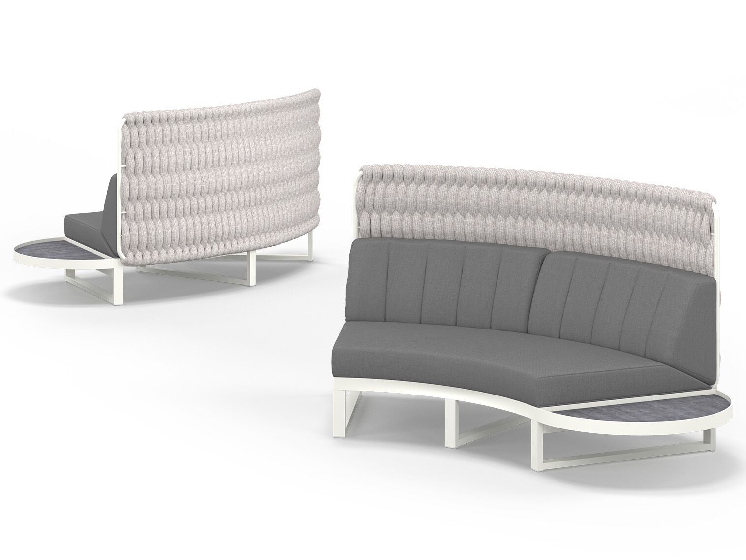 Модульный изогнутый садовый диван из ткани MAMAGREEN Munia ARCH-00036922