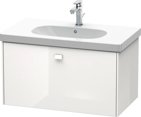 BR404604949 Тумбочка подвесная Brioso #BR4046 820 x 469 мм Графит матовый, декор Duravit - Вид №2