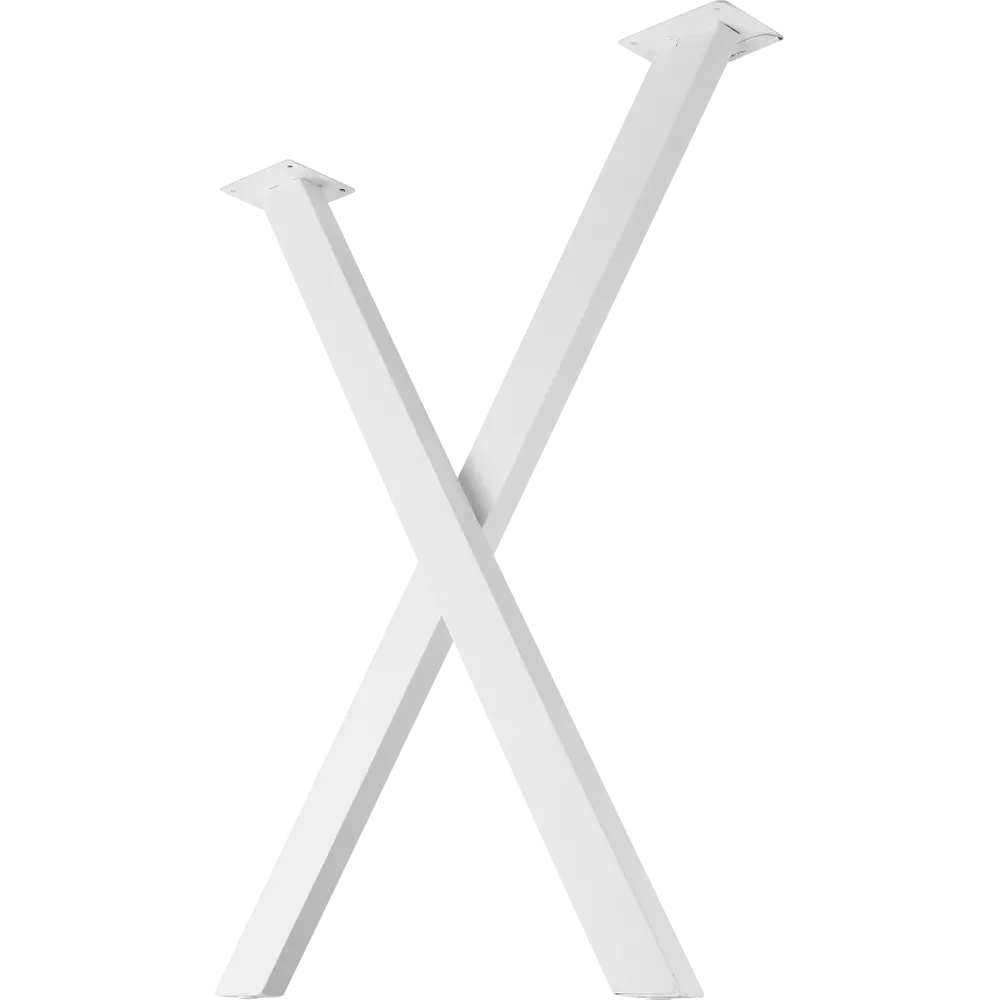 Подстолье для обеденного и письменного стола 72 см сталь цвет белый сатинированный DUCKANDDOG STLM-2063856