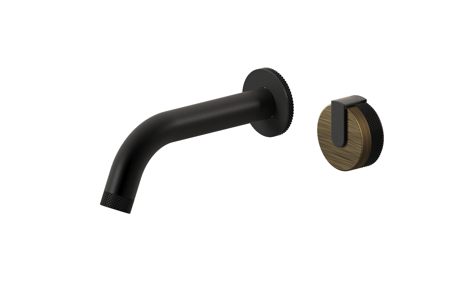 E-11535-R1VBB-L1BK-MBK Настенный прогрессивный смеситель скрытого монтажа для раковины GRAFF MOD+