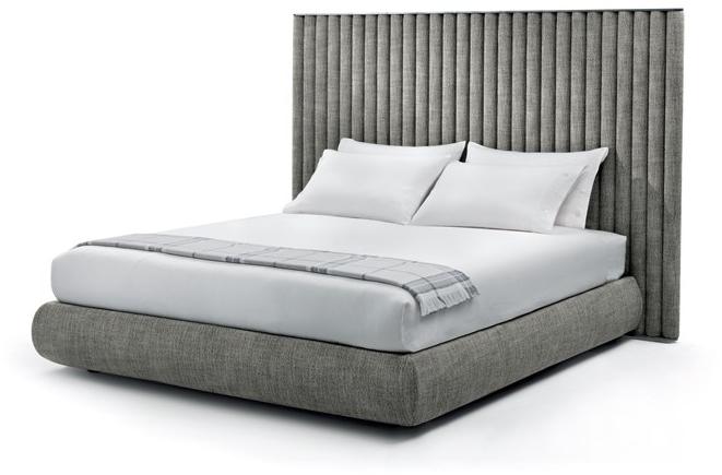 Flexform Двуспальная кровать из ткани с высоким изголовьем sun-id-1436167 - Вид №3