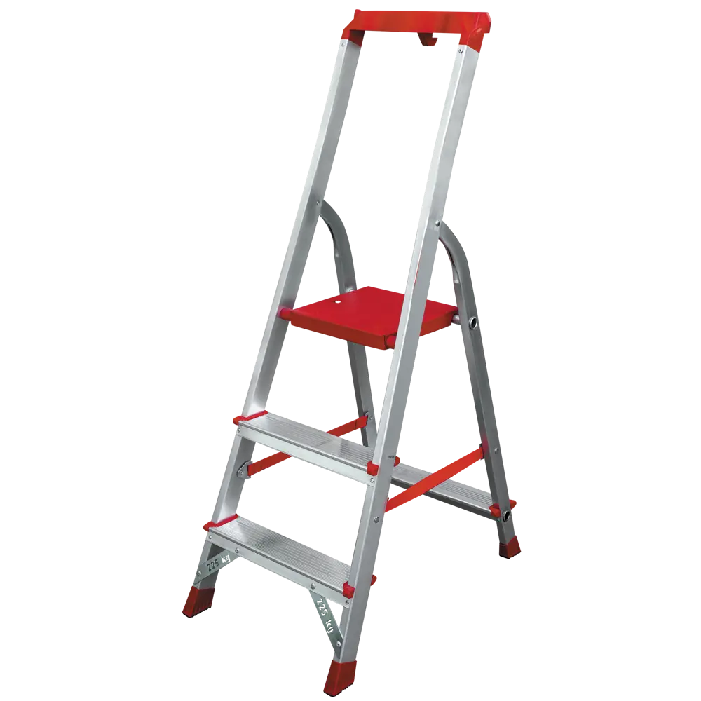 Стремянка с лотком для инструментов Новая Высота Артель 3 ступени алюминий STLM-2127682