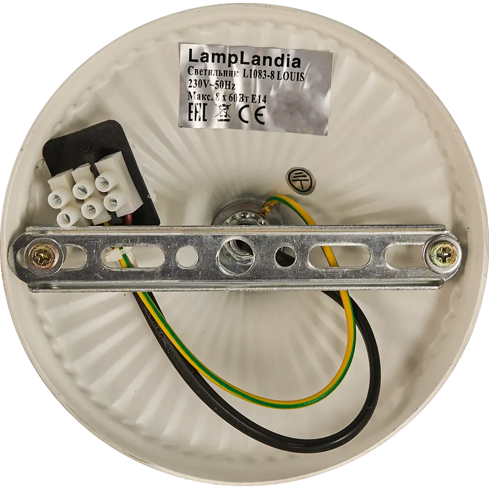 Люстра Louis 8хЕ27х60 Вт цвет белый 81961416 STLM-2153800 LAMPLANDIA  - Вид №7