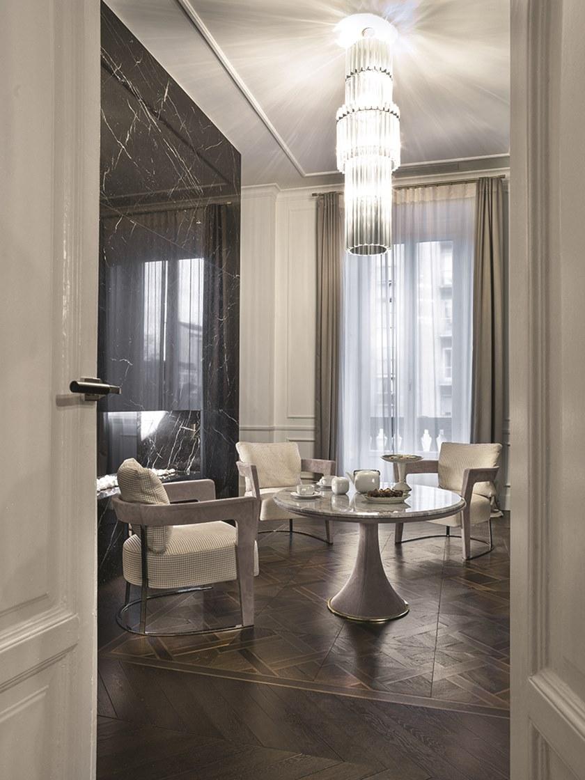 Longhi Высокий мраморный стол Loveluxe 2017 – essence collection Y 728 - Вид №1