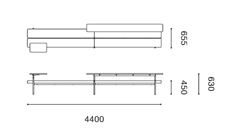 Модульная мягкая скамейка из ткани Established&Sons Island ARCH-00100058 - Вид №48