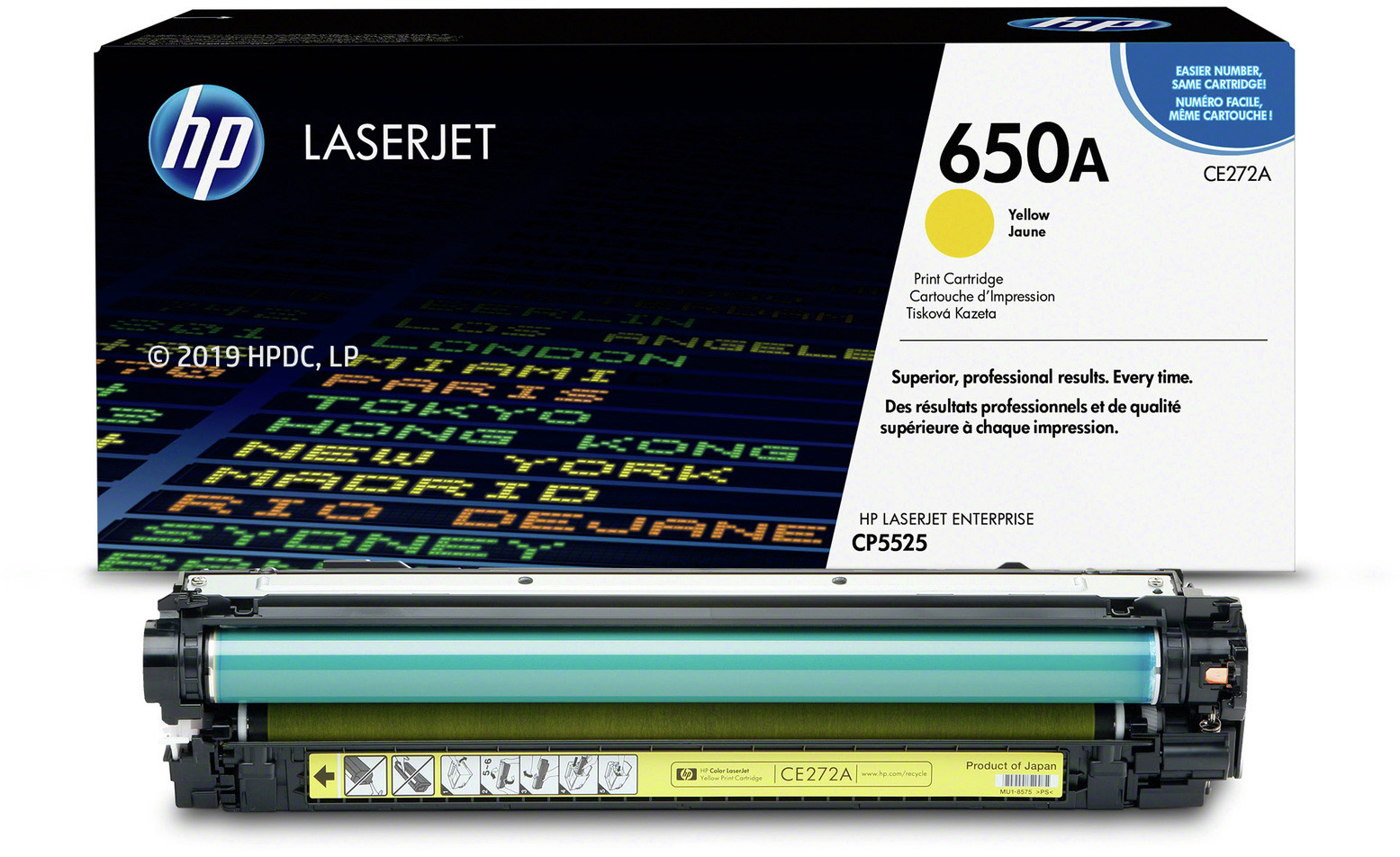 CE272A color laserjet yellow print cartridge HP Santreyd  - Вид №3