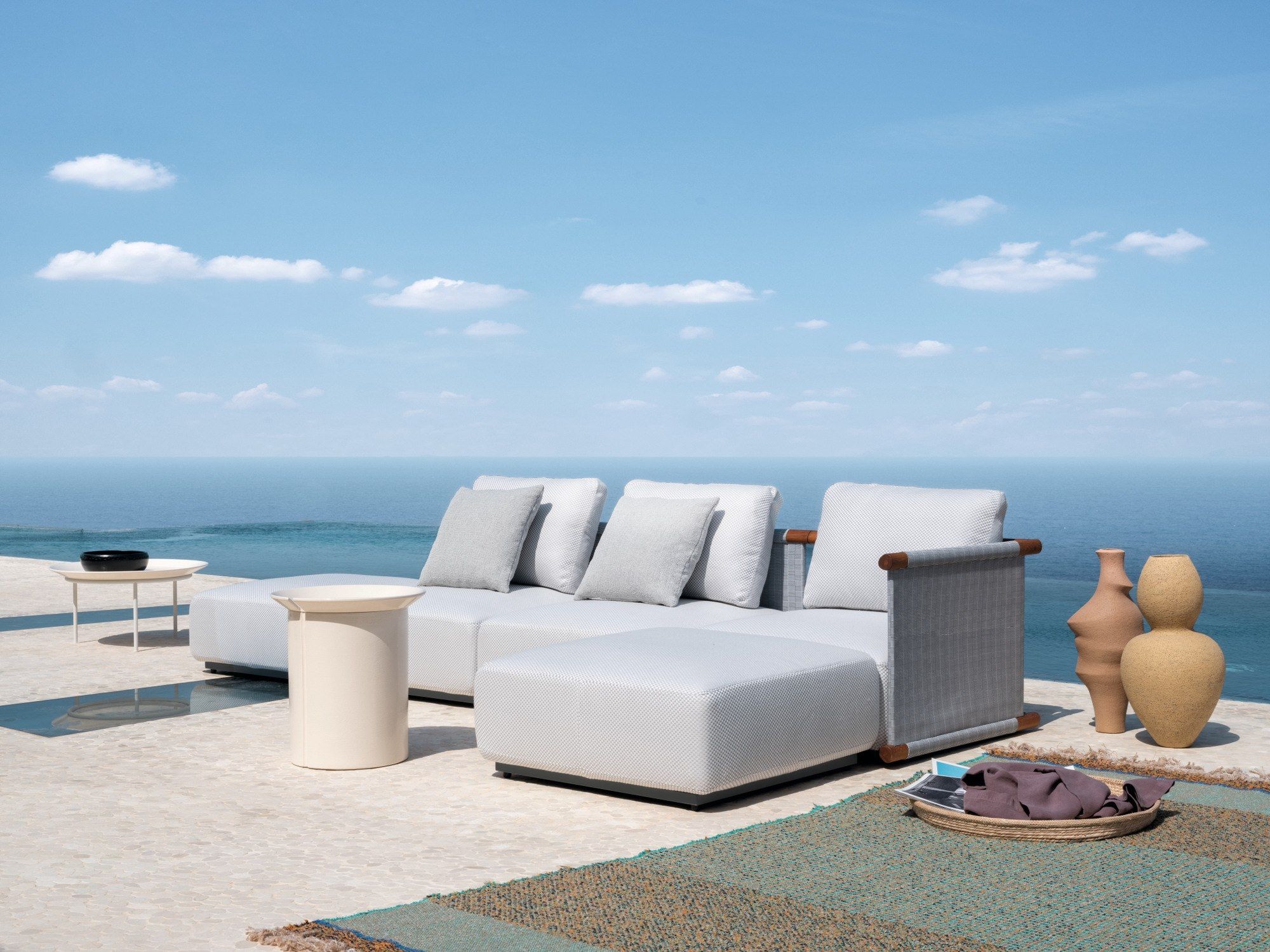 Тканевый модульный садовый диван Gervasoni Gervasoni Outdoor ARCH-00115583 - Вид №5