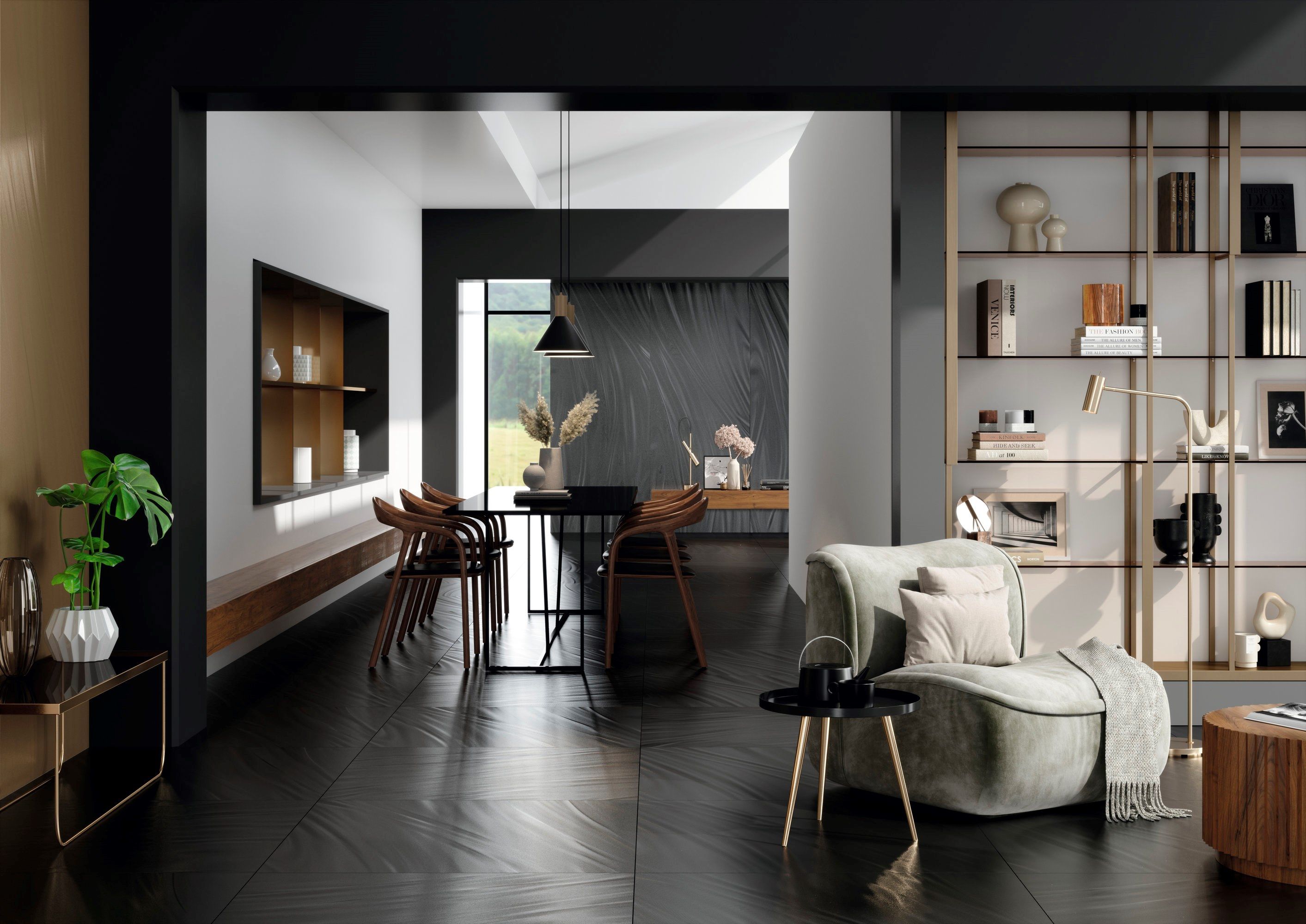 Антибактериальное покрытие из керамогранита для интерьера Fiandre свет ARCH-00141995 - Вид №2