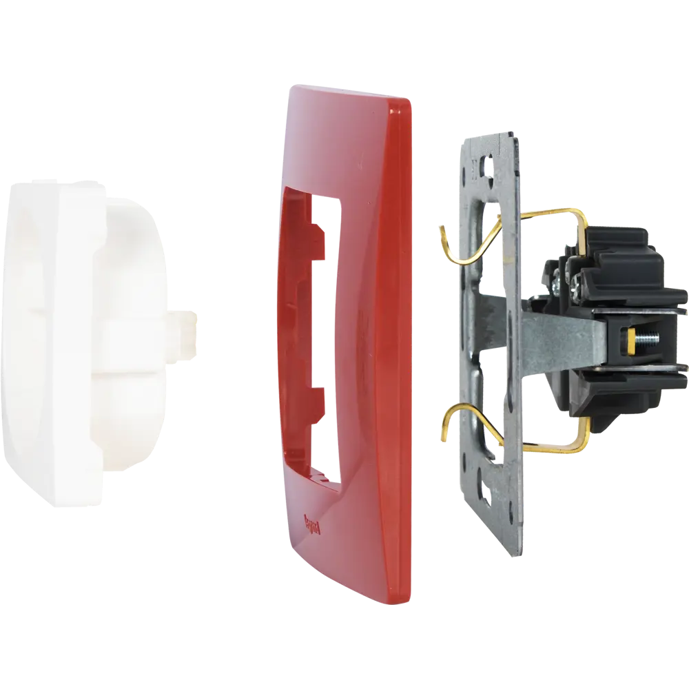 Рамка для розеток и выключателей Legrand Etika 1 пост, цвет красный STLM-2056063 - Вид №3