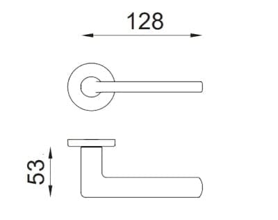 Ручка из Замака на розетке In Stock dnd ARCH-00136530 - Вид №2