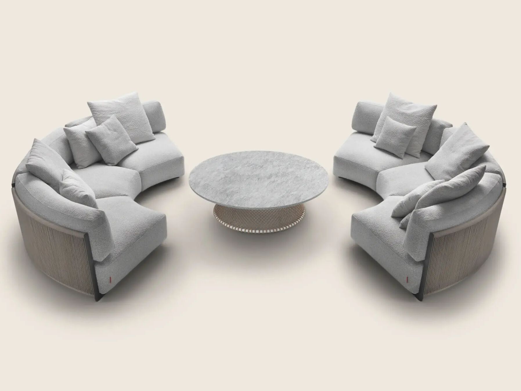 Круглый низкий садовый столик Flexform Oasis ARCH-00029255 - Вид №1