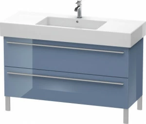 XL654504747 Тумбочка напольная X-Large #XL6545 1200 x 470 мм Каменно-синий глянцевый лак