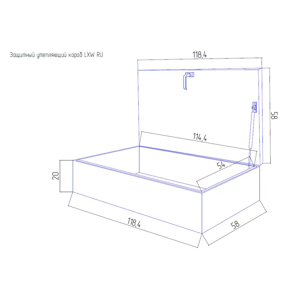 Утепляющий верхний короб lxw ru 60х120 см Santreyd STLM-2028370 - Вид №2