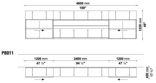 B&B Italia Комод с распашными дверцами Pab sun-id-1362914 - Вид №3