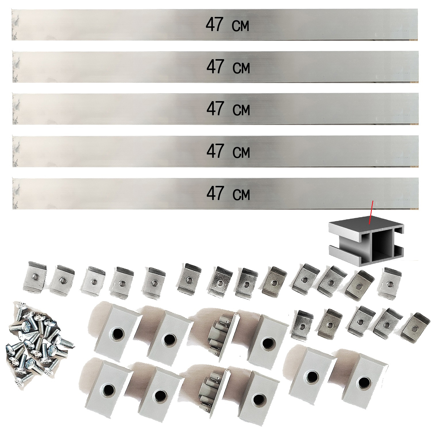 1971 Комплект крепежных планок х6 - 6 шт по 60 Вт LAB.Space 