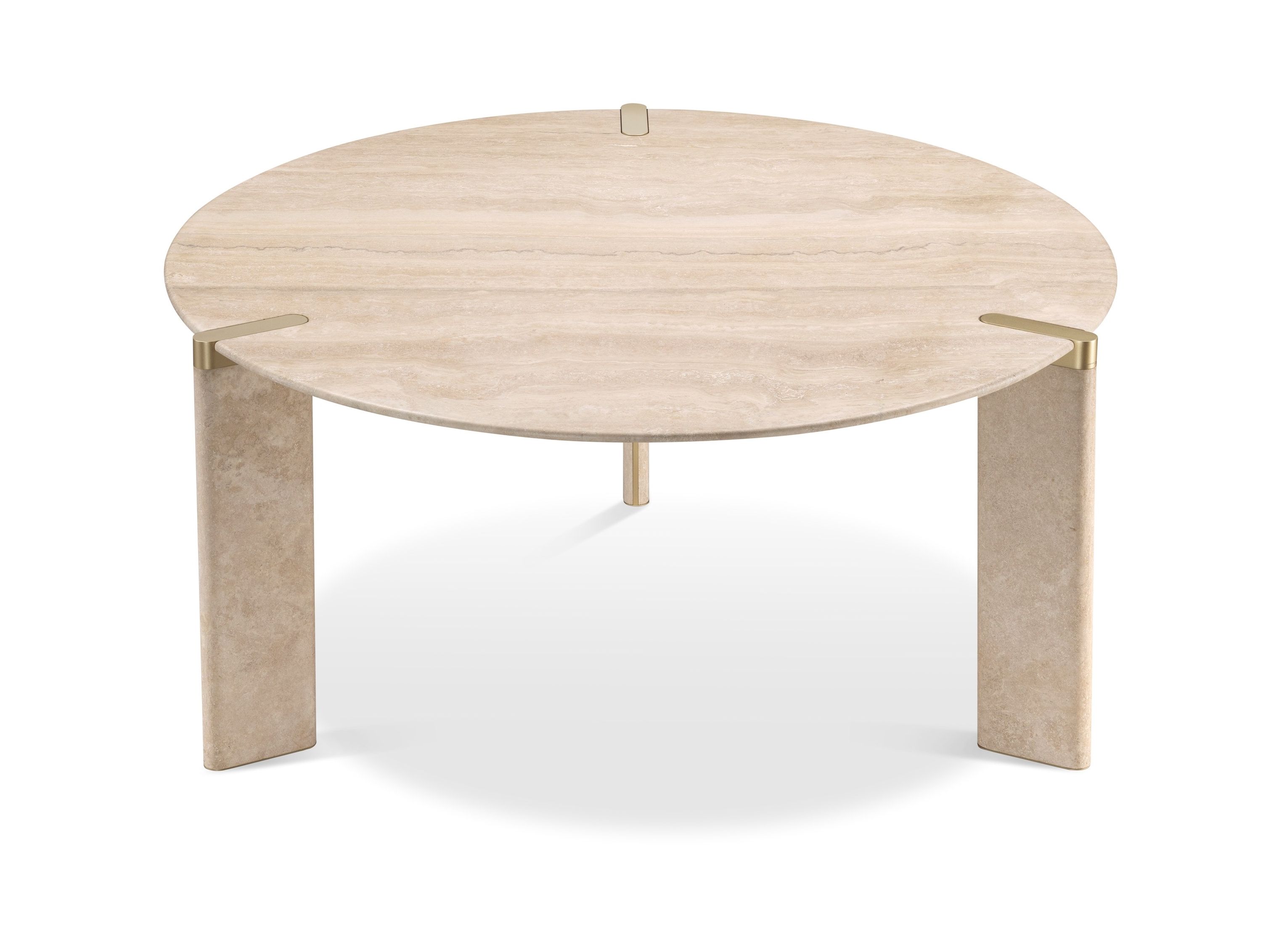 Травертин круглый обеденный стол GHIDINI1961 восемьдесят ARCH-00145712