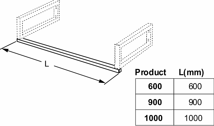 8109300001 Полотенцесушитель IDO Glow для держателей, 1000 мм - Вид №3