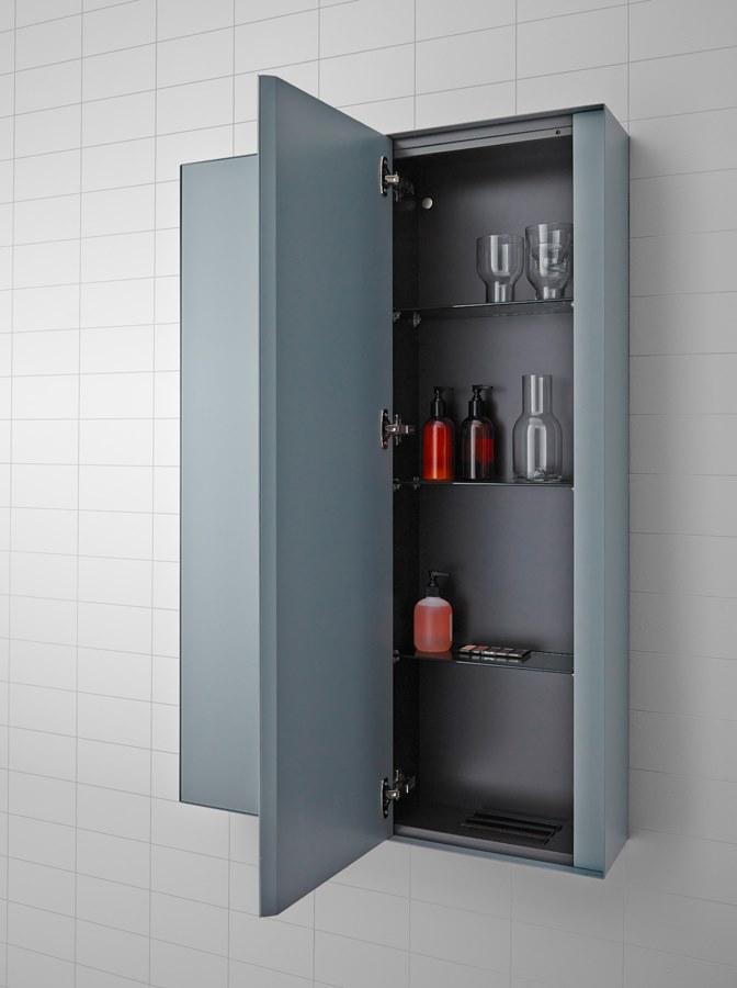 INBANI Тумба подвесная на колонне из металла с дверцами Strato sun-id-1348614 - Вид №1