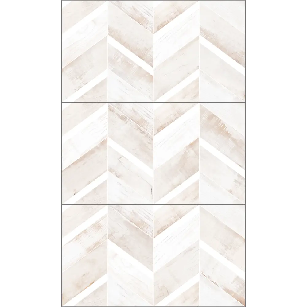 Плитка настенная LB Ceramics Блю Шеврон Полосы 1.46 м² 25x45 см матовая цвет бежевый STLM-2161556 - Вид №1