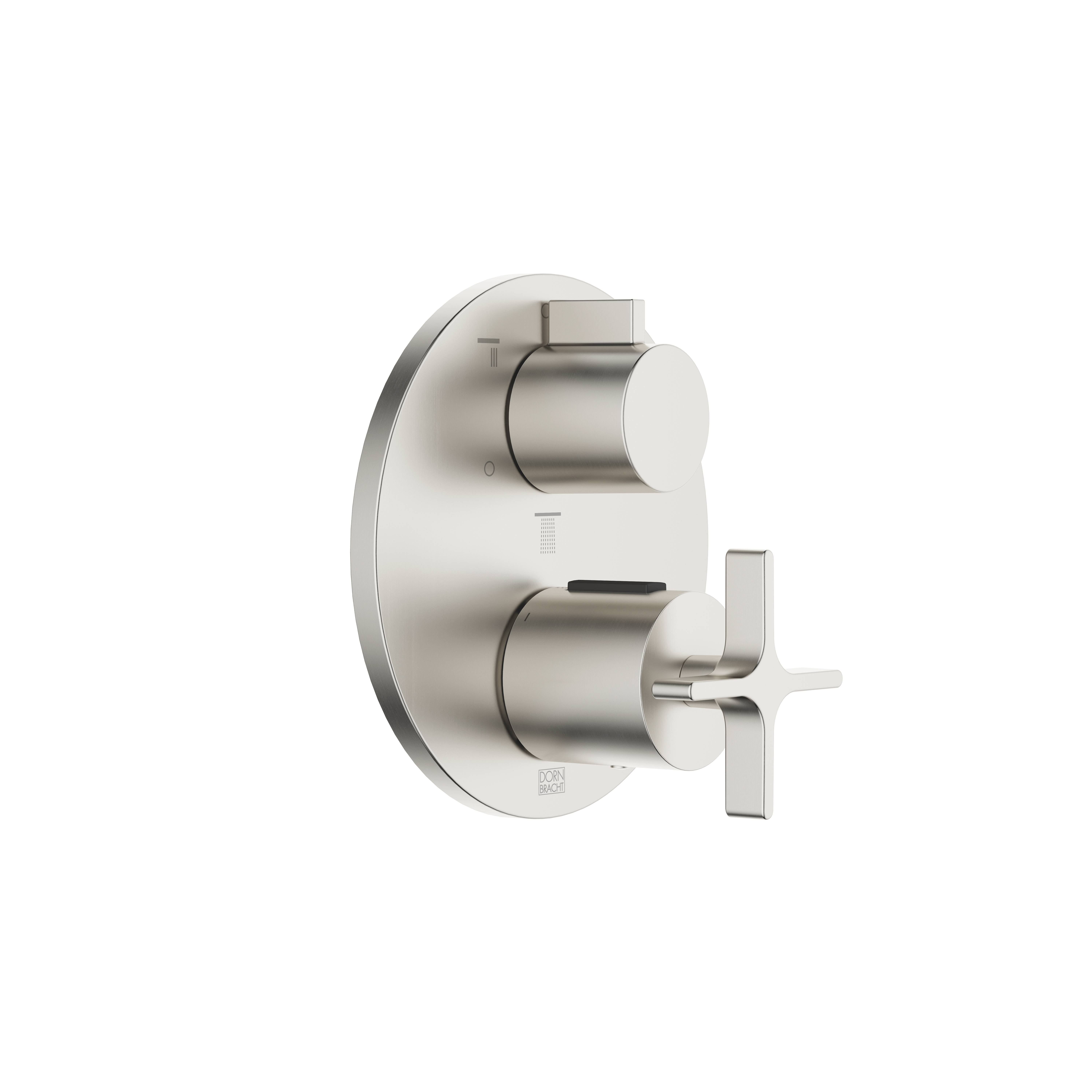 Скрытый термостат VAIA с трехфункциональным регулятором громкости — матовая платина DornBracht 36427809-06