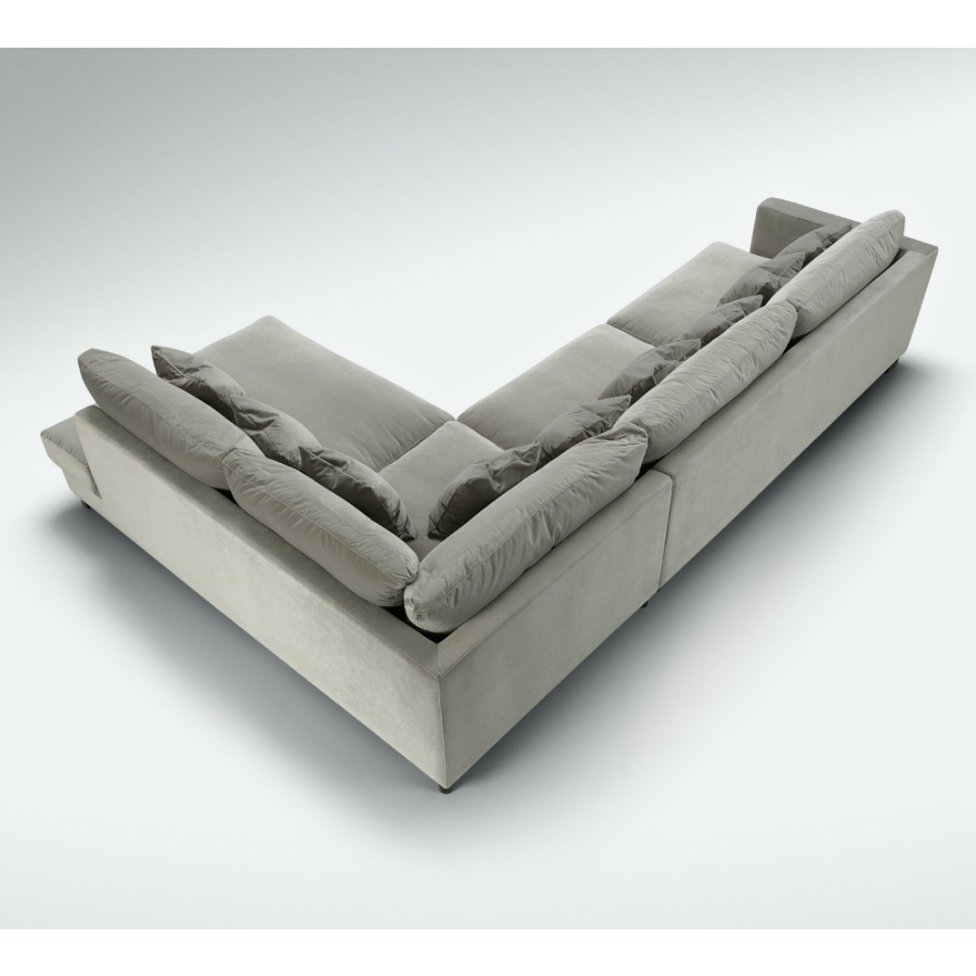 Диван Alaska, трехместный, угловой, светло-серый Sits S1742 - Вид №1