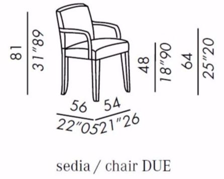 Meridiani Стул с обивкой и подлокотниками Kerr sun-id-1421118 - Вид №1