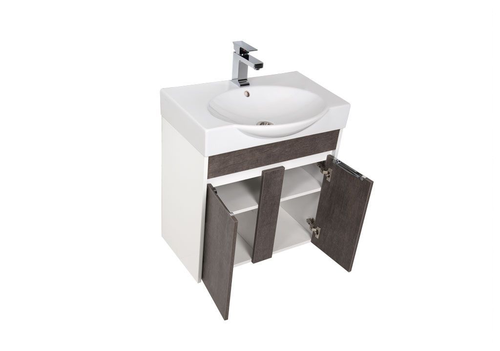 Тумба с раковиной Aquanet Коста 65 белый/дуб антик 0018840600188194 - Вид №3