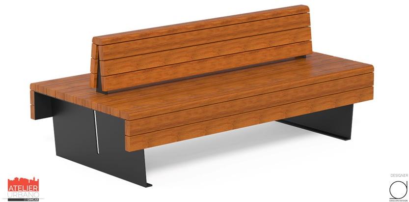 DIMCAR Окуме скамья со спинкой Flea G519 - Вид №1