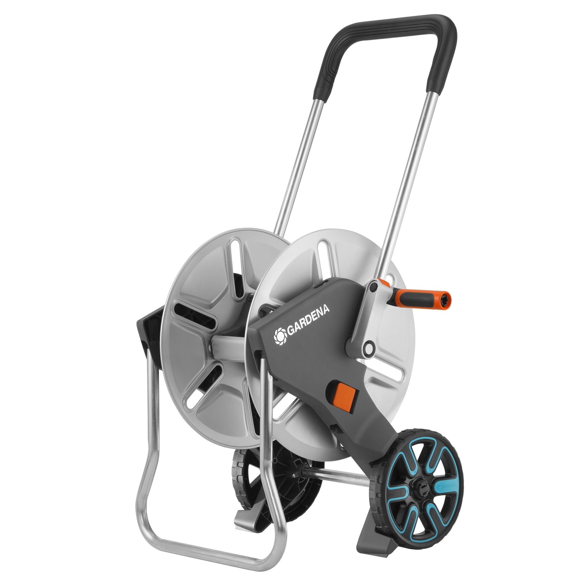 81273857 Тележка для шланга Gardena AquaRoll M с комплектом для полива Santreyd 