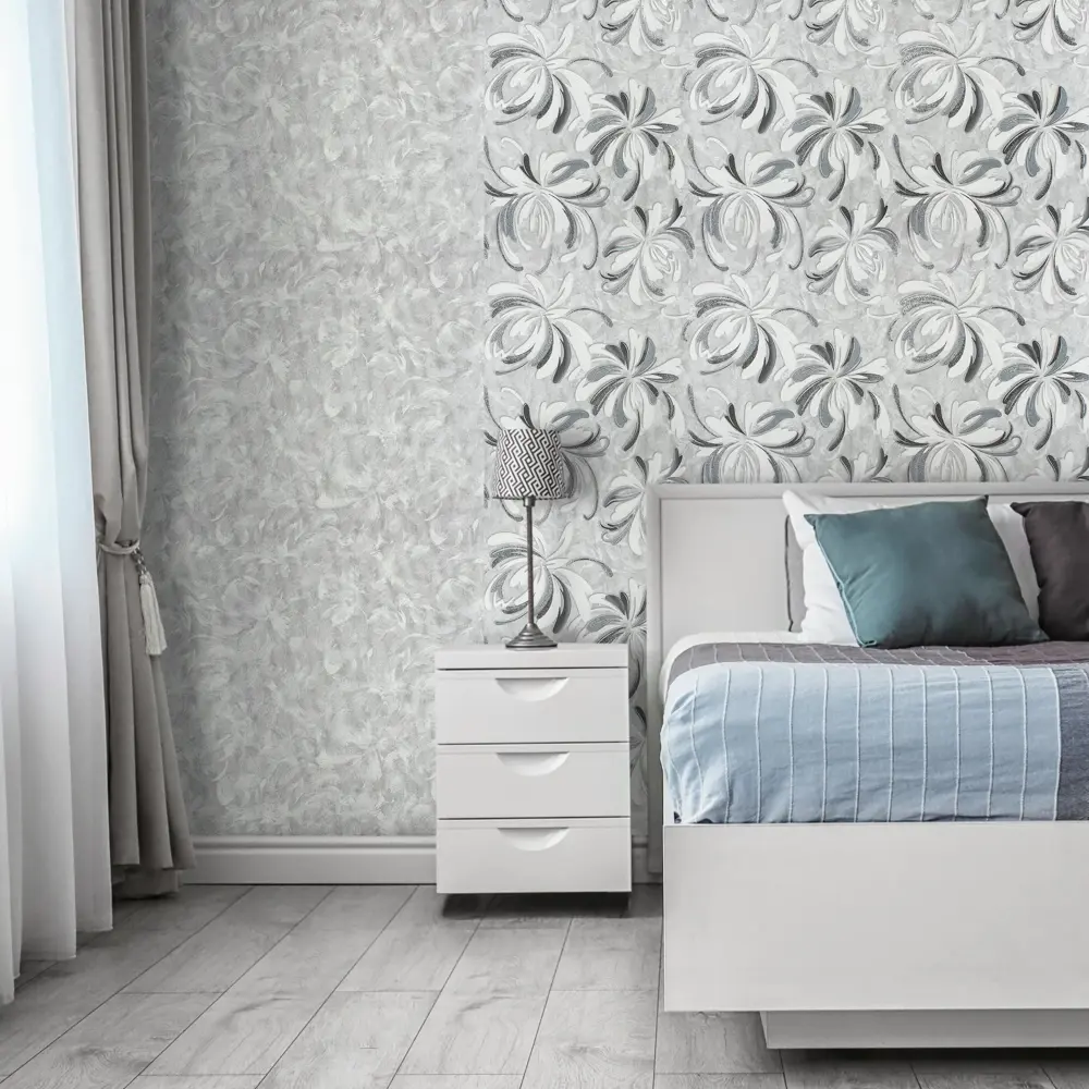 Обои флизелиновые Искра серые 1.06х10 м 0342-22 Santreyd STLM-2054068 - Вид №4