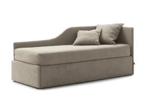 Односпальная кровать с угловым изголовьем