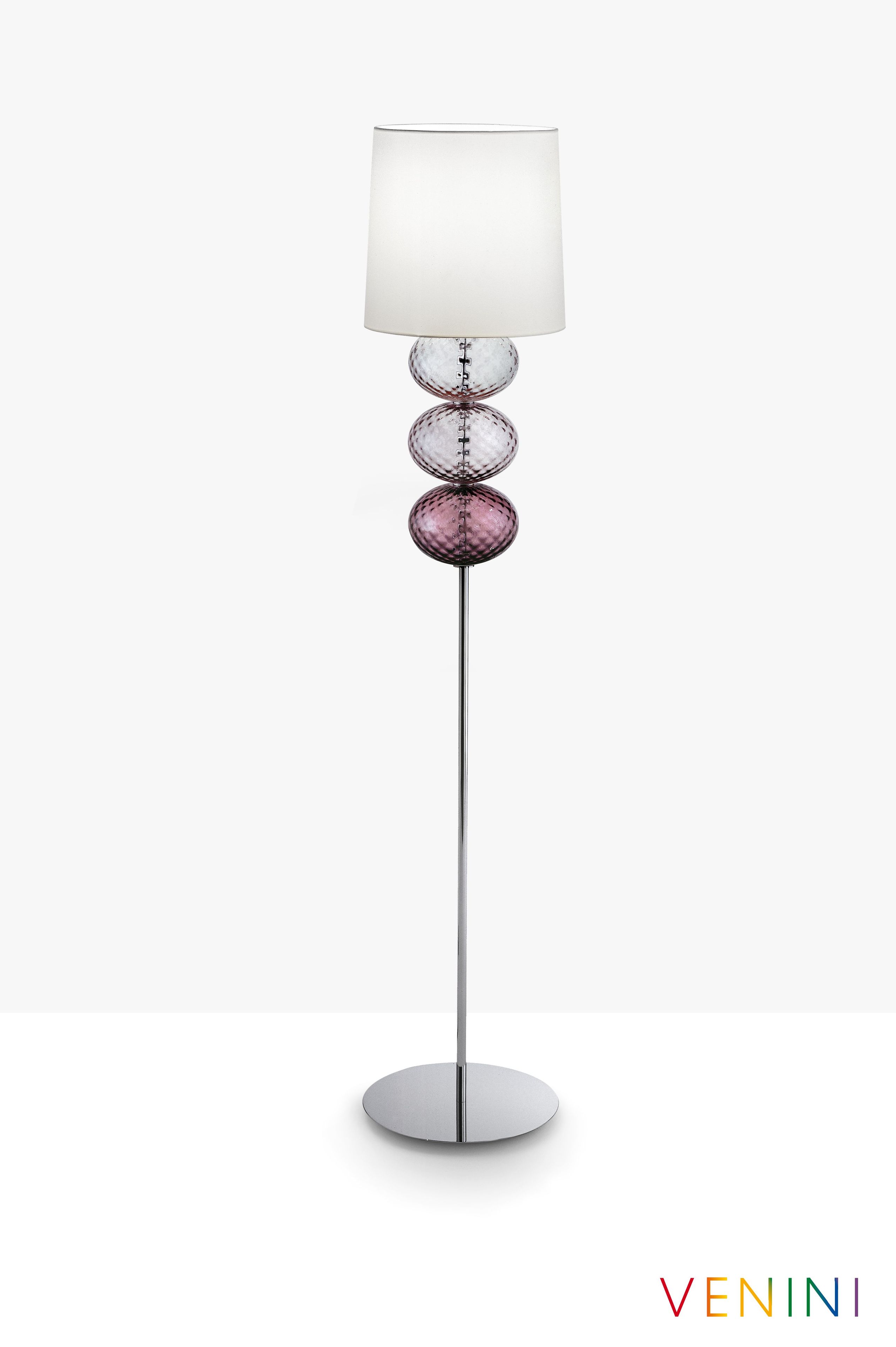 Напольная лампа из дутого стекла с тканевым абажуром VENINI Abat-Jour ARCH-00128622 - Вид №2