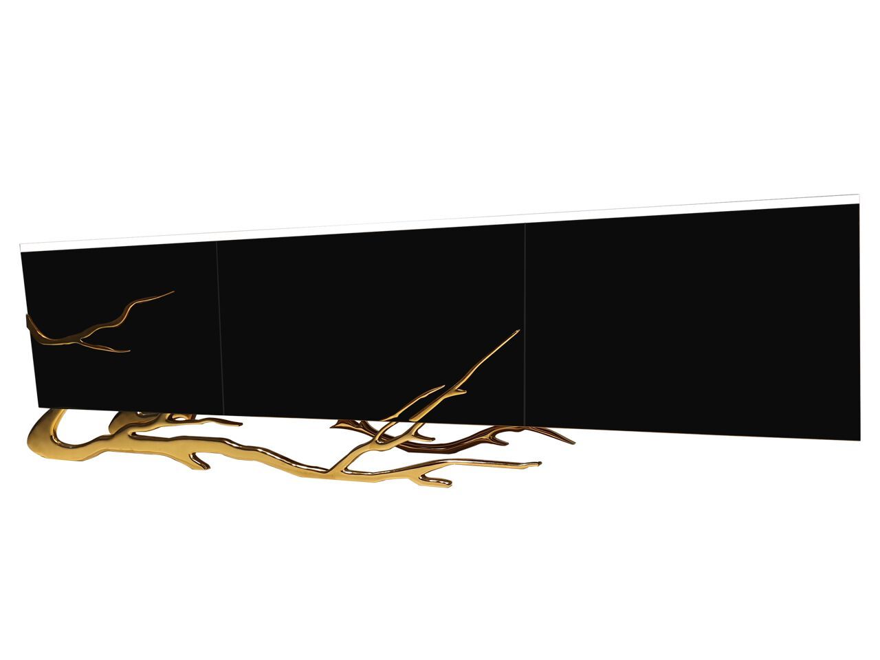 Шкаф для телевизора из орехового дерева и смолы с ящиками Legnor LEG2408770 / LEG2408772 ARCH-00117407 - Вид №1