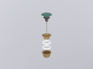 PIL01BR-SM Универсальный донный клапан click/clack бронза с керамической крышкой cielo Запасные части и аксессуары