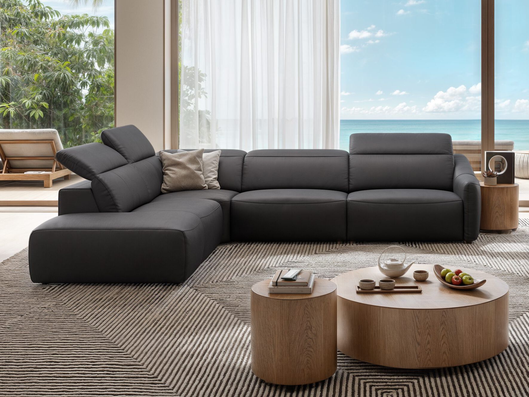 Кожаный угловой диван Sofanella Самоа ARCH-00130057 - Вид №4