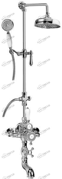 GRAFF Настенная душевая стойка с лейкой в ​​классическом стиле Canterbury 2342450