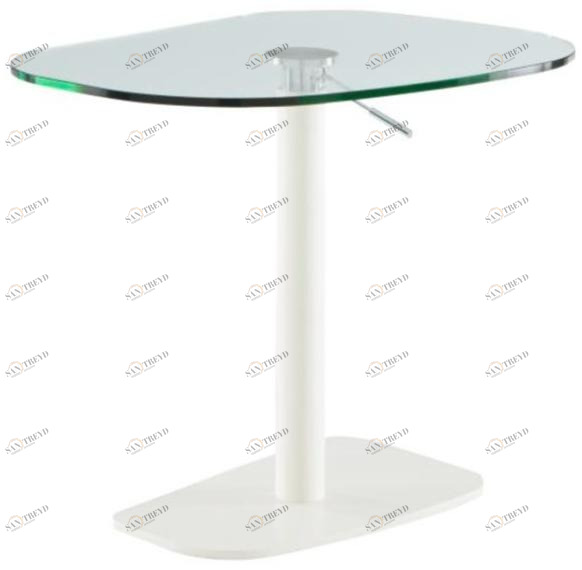 Ligne Roset Регулируемый по высоте стол из стали и стекла  19980000-19980002 