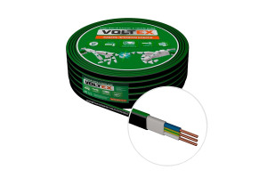 16155154 Кабель ВВГ-ПнгА 3х2.5 черный, 50м VX0188 VOLTEX