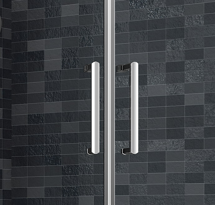 Дверь в нишу DWH04DH Merlyn Ionic Хромированный  - Вид №3