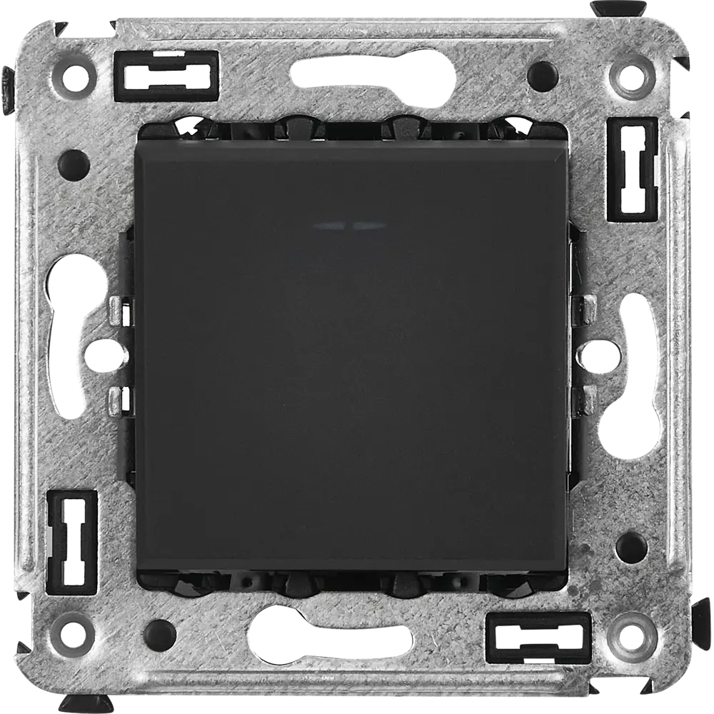 Переключатель встраиваемый DKC Avanti 1 клавиша цвет черный матовый STLM-2118703 - Вид №1