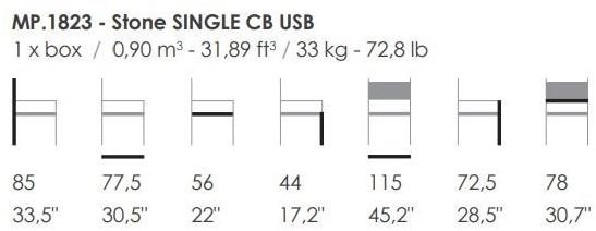 Fenabel Кресло из ткани с клапаном Stone Mp.1823 - Вид №1