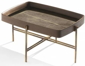 Frigerio Salotti Низкий прямоугольный журнальный столик с подносом