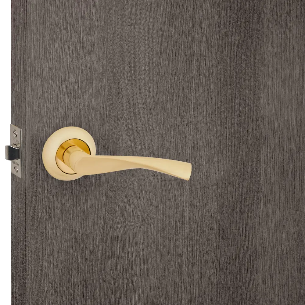 Дверные ручки Punto Crona без запирания цвет матовое золото STLM-2083105 - Вид №5